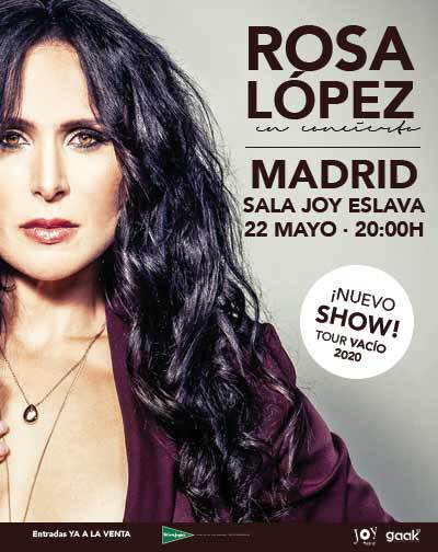 Concierto Rosa López -Tour Vacío en Madrid