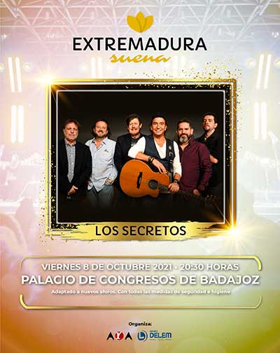 Concierto Los Secretos - Extremadura Suena en Badajoz