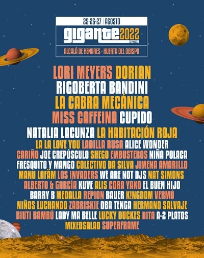 Festival Festival Gigante 2022 - ABONO 3 DÍAS en Madrid