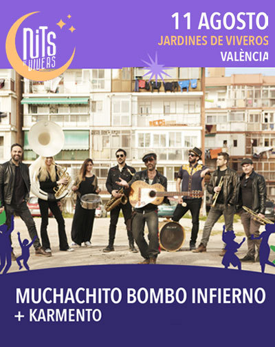Concierto Muchachito Bombo Infierno + Karmento en Valencia/Valéncia