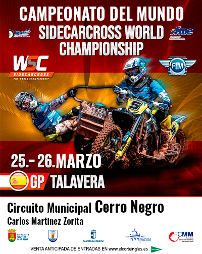 Entradas Campeonato del Mundo de Sidecarcross en Toledo