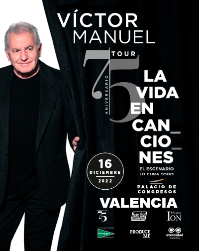 Concierto Víctor Manuel - 75 Aniversario en Valencia/València