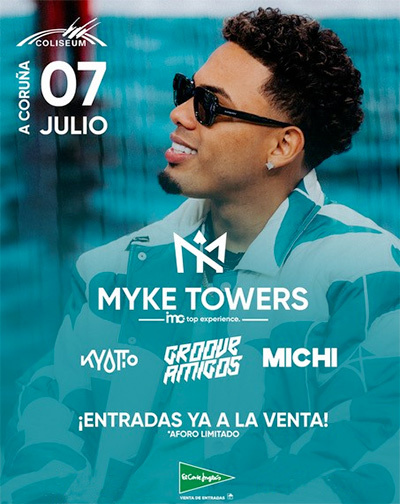 Concierto Myke Towers en A Coruña
