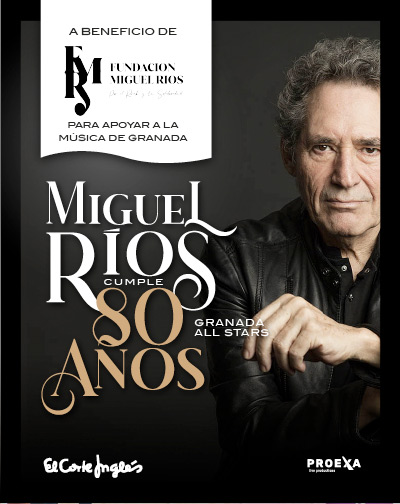 Concierto Miguel Ríos cumple 80 años. Granada All Stars en Granada