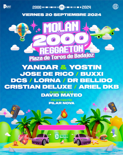Concierto Molan Los 2000 Reggaeton Edition en Badajoz
