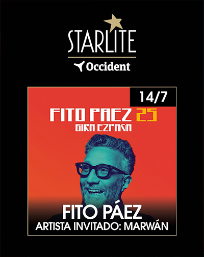 Concierto Fito Páez - Starlite Occident 2025 en Málaga | Entradas El Corte Inglés