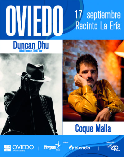 Concierto Duncan Dhu y Coque Malla en Asturias