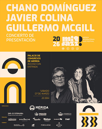 Concierto Mitjazz 26 - Chano Domínguez, Javier Colina y Guillermo Mcgill - en Merida