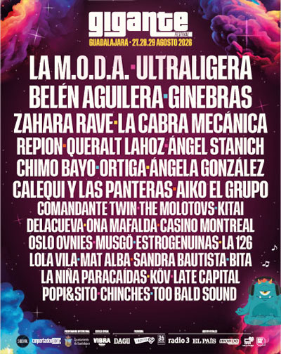 Festival Gigante 2026 en Explanada Municipal del Paseo del Ocio