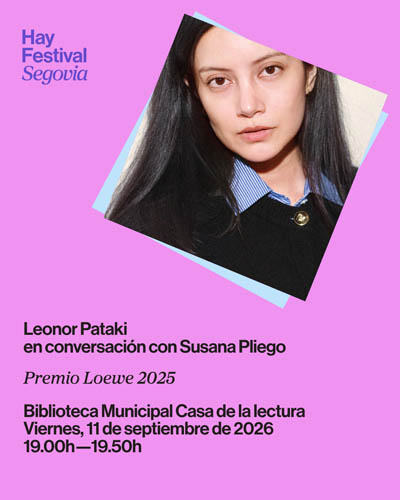Entradas Premio Loewe 2025 - Hay Festival Segovia 2026