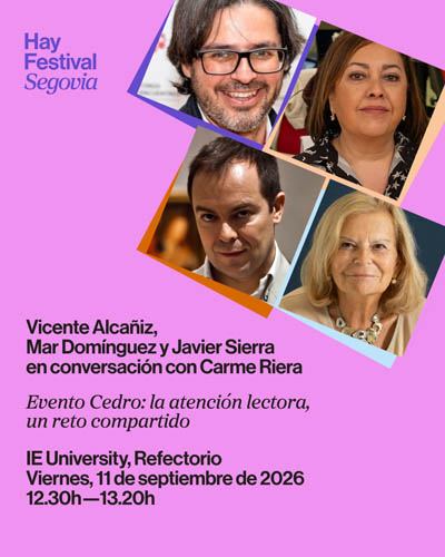 Evento Cedro: La Atención Lectora – Un Reto Compartido – Hay Festival Segovia 2026