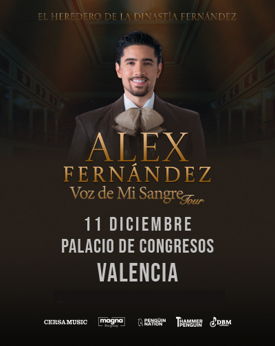 Concierto Alex Fernández - Voz de Mi Sangre Tour en Valencia/Valéncia