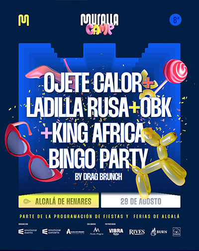 Concierto Muralla Camp - Ojete Calor - Ladilla Rusa - OBK - King Africa - Bingo Party By Drag Brunch en Madrid