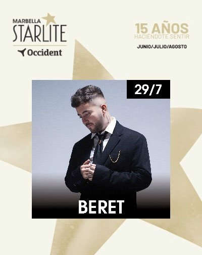 Concierto Beret - Starlite Occident 2026 en Málaga