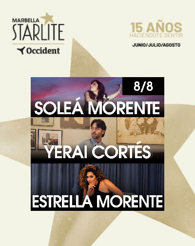 Soleá Morente, Yerai Cortés y Estrella Morente - Starlite Occident 2026