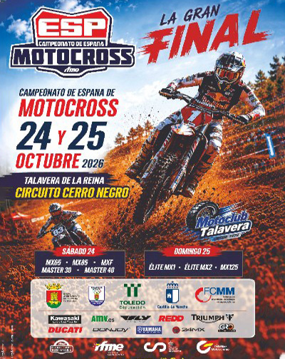 Entradas La Gran Final Campeonato de España Motocross 2026 en Toledo