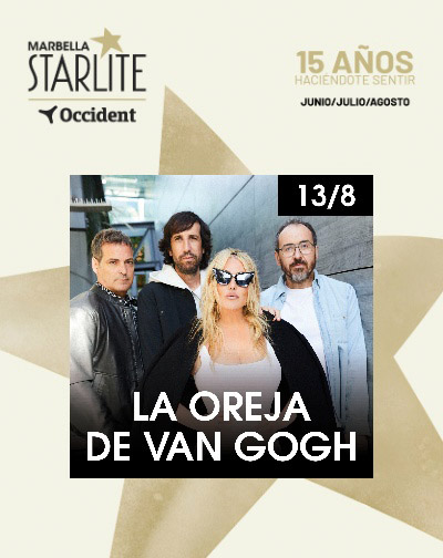 Concierto La Oreja de Van Gogh - Starlite Occident 2027 en Málaga